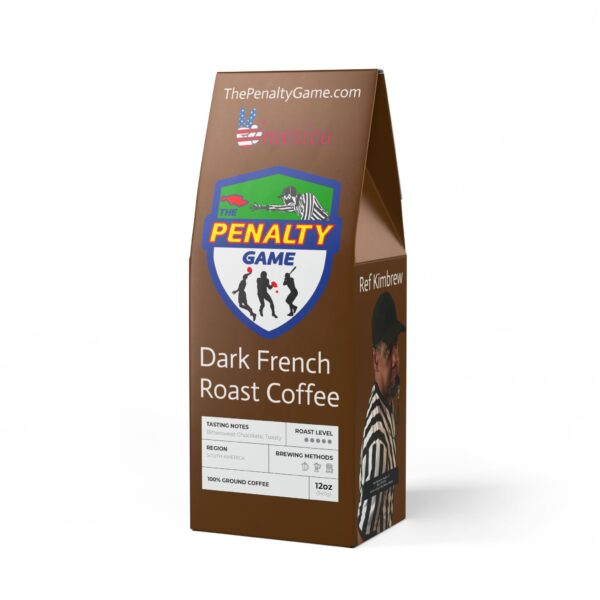 The Penalty Game Bitterroot Coffee Blend (Dark French Roast) with "Ref Kimbrew" from The Penalty Game