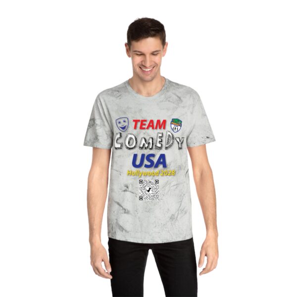 Team Comedy USA Unisex Color Blast T-Shirt - Image 7