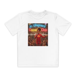 Jr. Lifeguard Competition Tee — Youth Swim Team Graphic T-Shirt